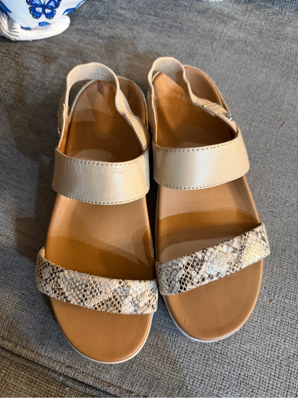 Strive Cream Slide Sandals